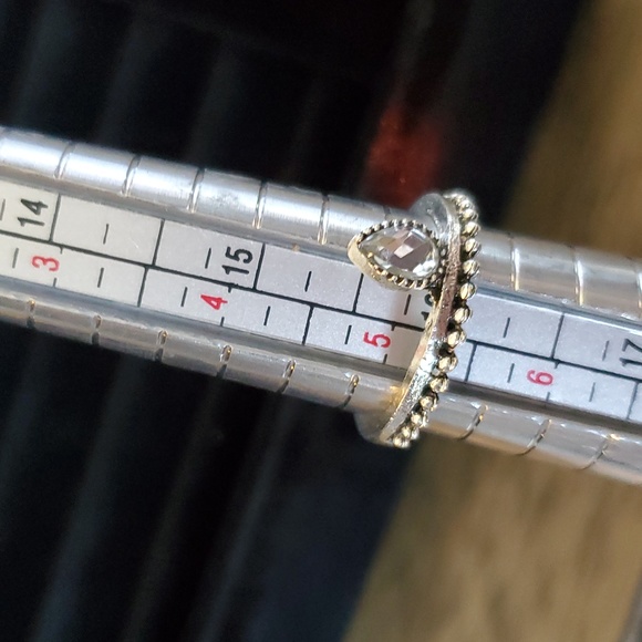 Set of 9 fire opal moon stone mixed fashion ring - Picture 10 of 10